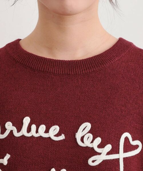 PINK-latte / ピンク ラテ ニット・セーター | コード風ステッチニットプルオーバー | 詳細4