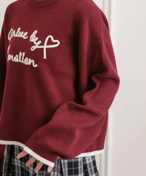 PINK-latte / ピンク ラテ ニット・セーター | コード風ステッチニットプルオーバー | 詳細5