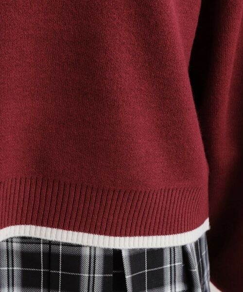 PINK-latte / ピンク ラテ ニット・セーター | コード風ステッチニットプルオーバー | 詳細6