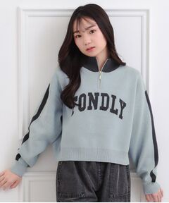 PINK-latte / ピンク ラテ ニット・セーター | もちもちハーフZIPニットプルオーバー