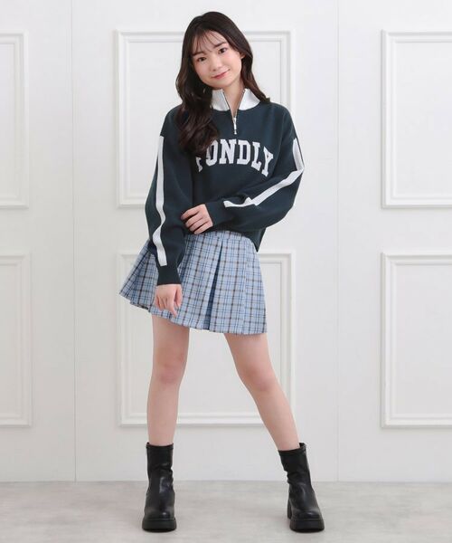 PINK-latte / ピンク ラテ ニット・セーター | もちもちハーフZIPニットプルオーバー | 詳細12