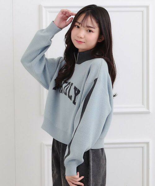 PINK-latte / ピンク ラテ ニット・セーター | もちもちハーフZIPニットプルオーバー | 詳細15