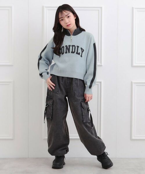 PINK-latte / ピンク ラテ ニット・セーター | もちもちハーフZIPニットプルオーバー | 詳細16