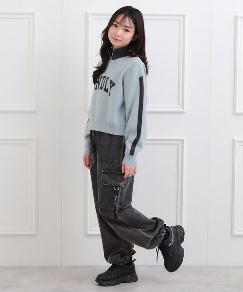 PINK-latte / ピンク ラテ ニット・セーター | もちもちハーフZIPニットプルオーバー | 詳細17