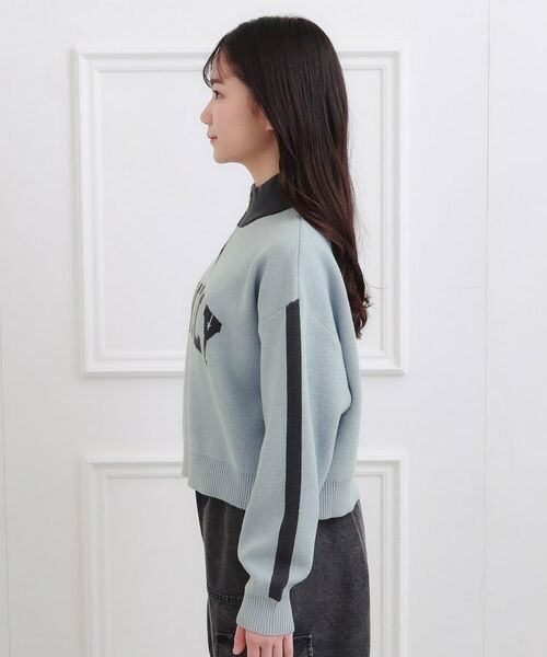 PINK-latte / ピンク ラテ ニット・セーター | もちもちハーフZIPニットプルオーバー | 詳細2