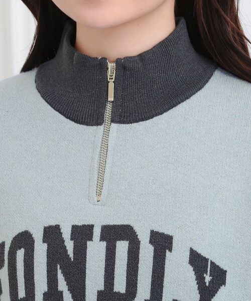 PINK-latte / ピンク ラテ ニット・セーター | もちもちハーフZIPニットプルオーバー | 詳細4