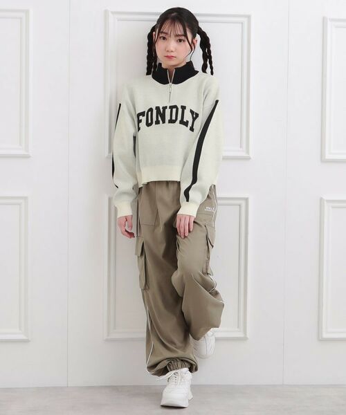 PINK-latte / ピンク ラテ ニット・セーター | もちもちハーフZIPニットプルオーバー | 詳細8