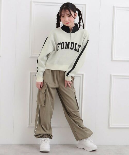 PINK-latte / ピンク ラテ ニット・セーター | もちもちハーフZIPニットプルオーバー | 詳細9