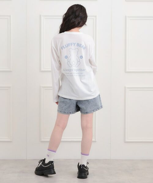 PINK-latte / ピンク ラテ Tシャツ | くまちゃんビッグロンT | 詳細10