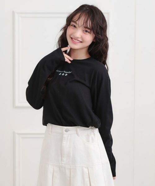 PINK-latte / ピンク ラテ Tシャツ | くまちゃんビッグロンT | 詳細12