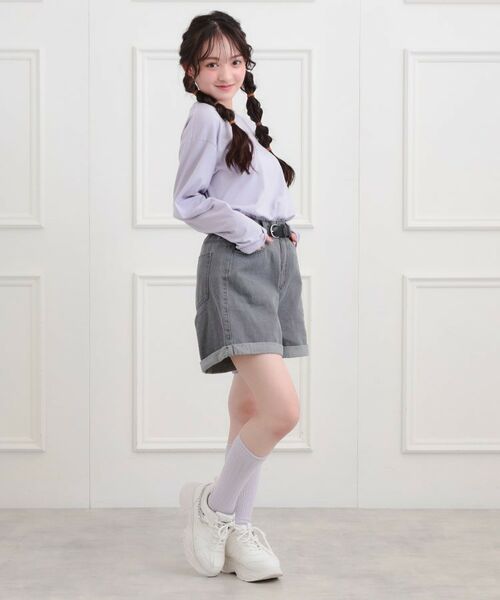 PINK-latte / ピンク ラテ Tシャツ | くまちゃんビッグロンT | 詳細18