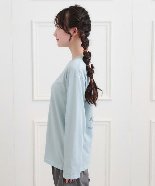 PINK-latte / ピンク ラテ Tシャツ | くまちゃんビッグロンT | 詳細2