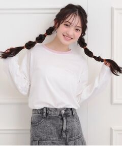 PINK-latte / ピンク ラテ Tシャツ | リンガープリントロンT