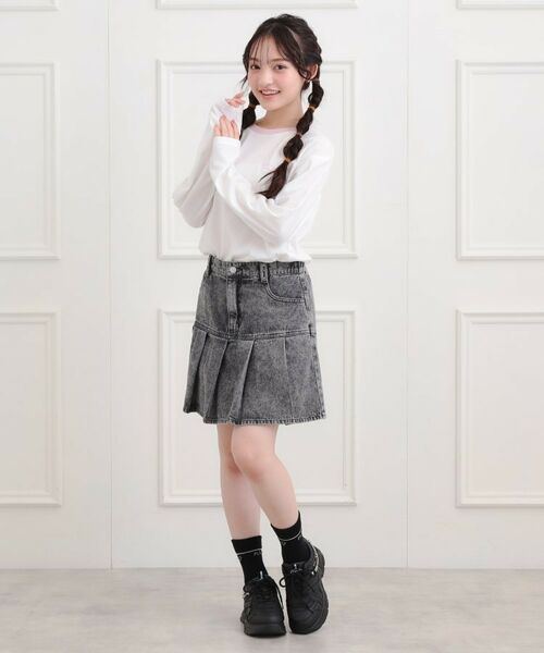 PINK-latte / ピンク ラテ Tシャツ | リンガープリントロンT | 詳細10