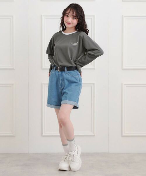 PINK-latte / ピンク ラテ Tシャツ | リンガープリントロンT | 詳細13