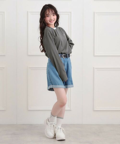 PINK-latte / ピンク ラテ Tシャツ | リンガープリントロンT | 詳細14