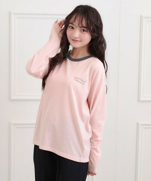 PINK-latte / ピンク ラテ Tシャツ | リンガープリントロンT | 詳細16