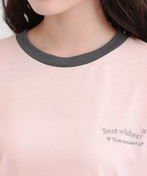 PINK-latte / ピンク ラテ Tシャツ | リンガープリントロンT | 詳細4