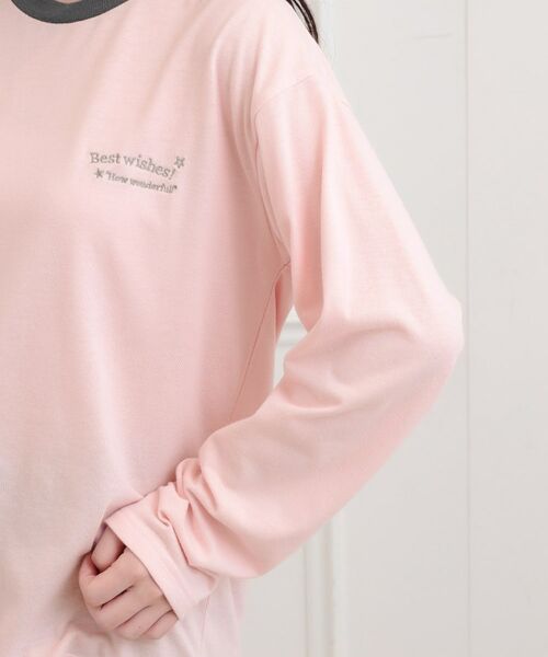 PINK-latte / ピンク ラテ Tシャツ | リンガープリントロンT | 詳細5