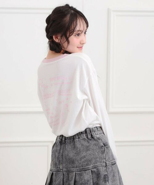 PINK-latte / ピンク ラテ Tシャツ | リンガープリントロンT | 詳細8