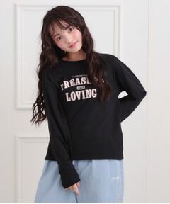 PINK-latte / ピンク ラテ Tシャツ | 【プチプラ】カレッジロンT