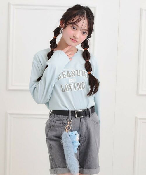 PINK-latte / ピンク ラテ Tシャツ | 【プチプラ】カレッジロンT | 詳細10