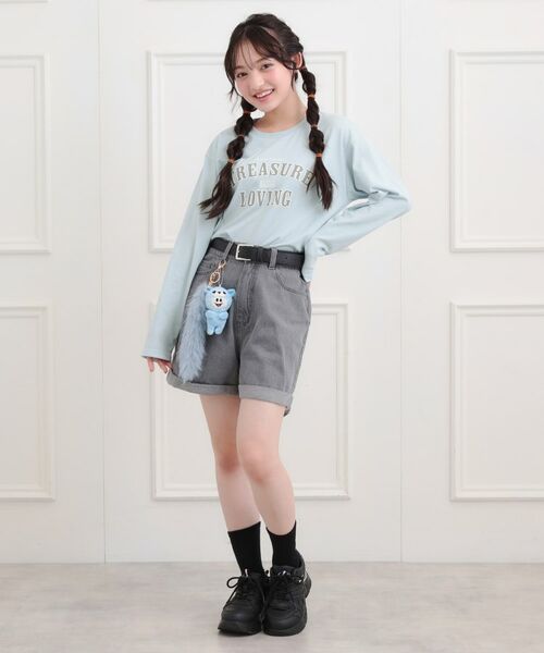 PINK-latte / ピンク ラテ Tシャツ | 【プチプラ】カレッジロンT | 詳細11