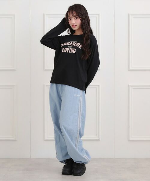 PINK-latte / ピンク ラテ Tシャツ | 【プチプラ】カレッジロンT | 詳細16