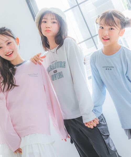 PINK-latte / ピンク ラテ Tシャツ | 【プチプラ】カレッジロンT | 詳細19