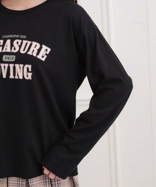 PINK-latte / ピンク ラテ Tシャツ | 【プチプラ】カレッジロンT | 詳細5