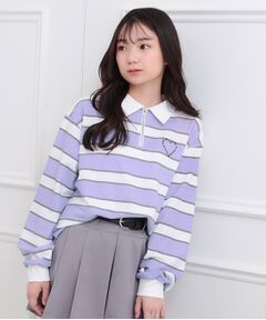 PINK-latte / ピンク ラテ ポロシャツ | 衿付きビッグラガーシャツ