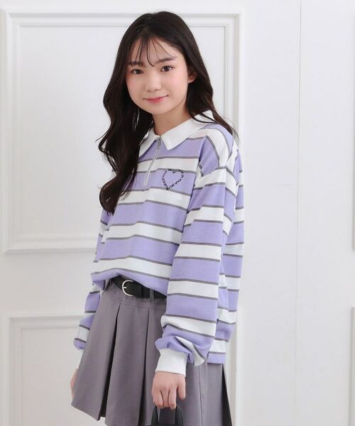 PINK-latte / ピンク ラテ ポロシャツ | 衿付きビッグラガーシャツ | 詳細11