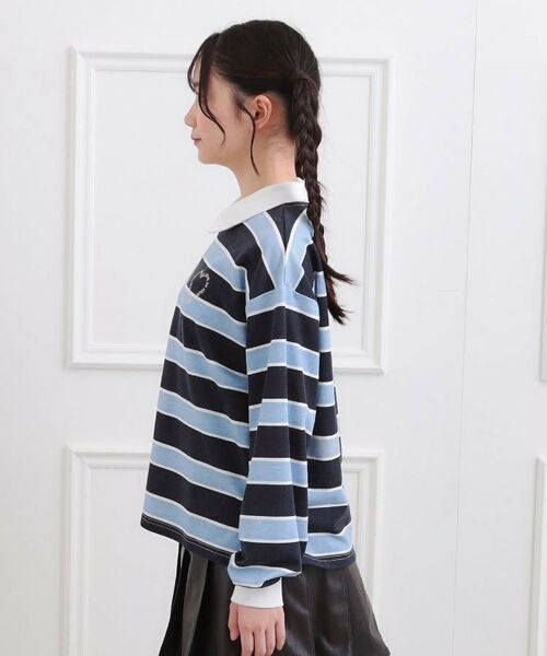 PINK-latte / ピンク ラテ ポロシャツ | 衿付きビッグラガーシャツ | 詳細2