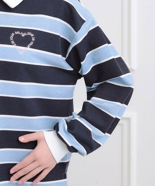 PINK-latte / ピンク ラテ ポロシャツ | 衿付きビッグラガーシャツ | 詳細5