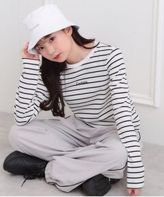 PINK-latte / ピンク ラテ カットソー | シンプルテレコプルオーバー