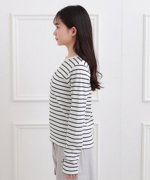 PINK-latte / ピンク ラテ カットソー | シンプルテレコプルオーバー | 詳細2