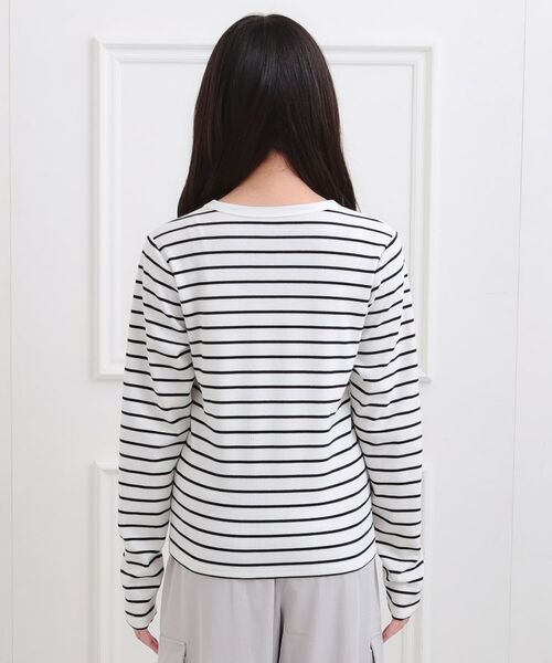 PINK-latte / ピンク ラテ カットソー | シンプルテレコプルオーバー | 詳細3