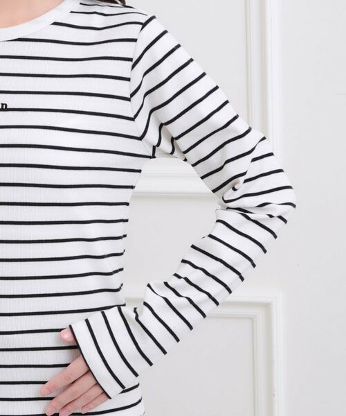 PINK-latte / ピンク ラテ カットソー | シンプルテレコプルオーバー | 詳細5