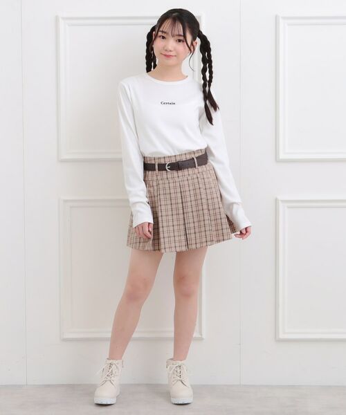 PINK-latte / ピンク ラテ カットソー | シンプルテレコプルオーバー | 詳細8