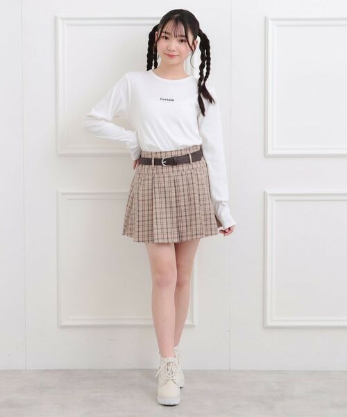 PINK-latte / ピンク ラテ カットソー | シンプルテレコプルオーバー | 詳細9