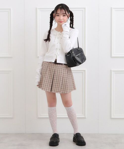 PINK-latte / ピンク ラテ カットソー | レースアップテレコプルオーバー | 詳細10