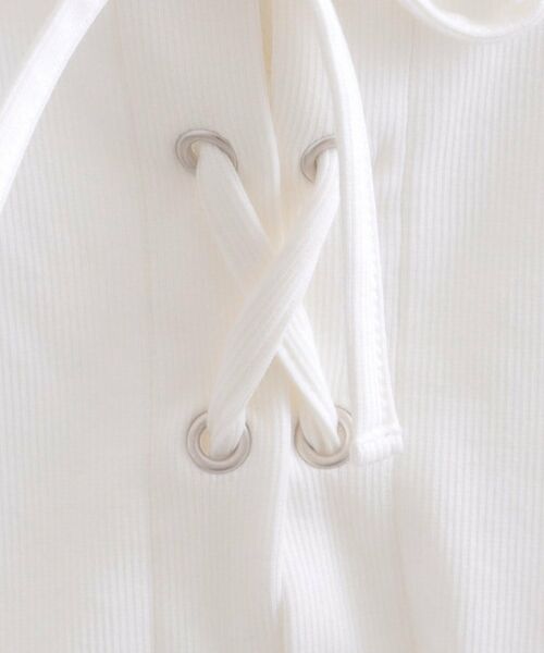 PINK-latte / ピンク ラテ カットソー | レースアップテレコプルオーバー | 詳細12