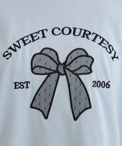 PINK-latte / ピンク ラテ カットソー | 裾ドロストチュールプルオーバー | 詳細19