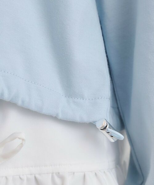 PINK-latte / ピンク ラテ カットソー | 裾ドロストチュールプルオーバー | 詳細7