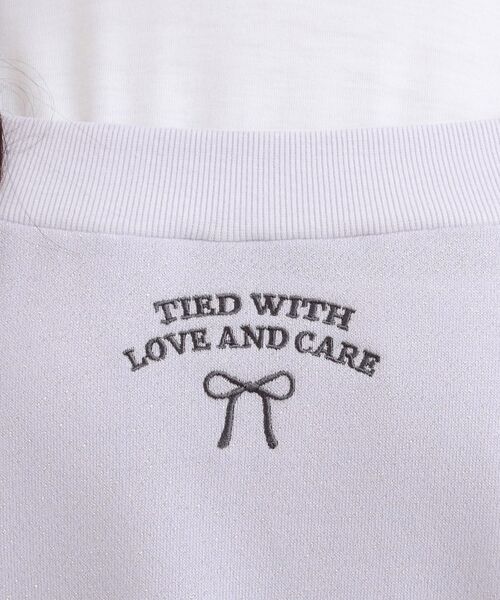 PINK-latte / ピンク ラテ カットソー | ラメ裏毛オフショル風プルオーバー | 詳細13