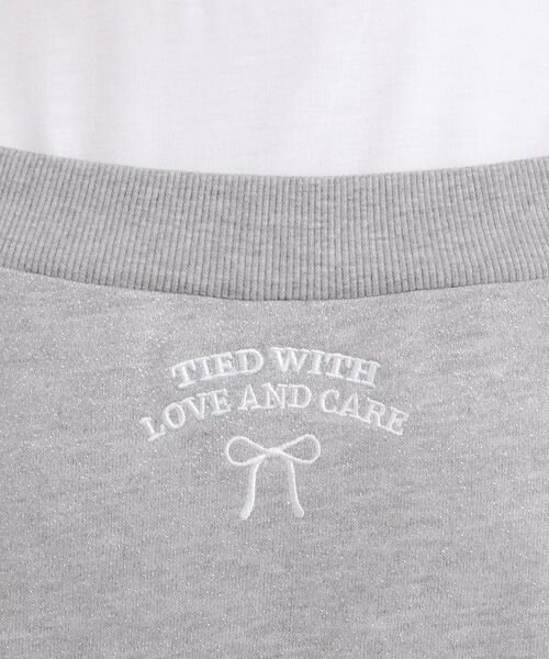 PINK-latte / ピンク ラテ カットソー | ラメ裏毛オフショル風プルオーバー | 詳細17