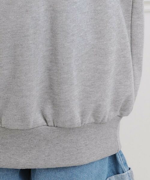 PINK-latte / ピンク ラテ カットソー | ラメ裏毛オフショル風プルオーバー | 詳細6