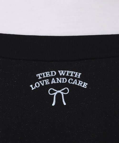 PINK-latte / ピンク ラテ カットソー | ラメ裏毛オフショル風プルオーバー | 詳細9