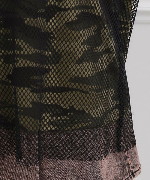 PINK-latte / ピンク ラテ カットソー | メッシュレイヤード風ロングT | 詳細6