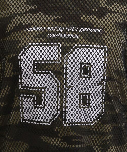 PINK-latte / ピンク ラテ カットソー | メッシュレイヤード風ロングT | 詳細7